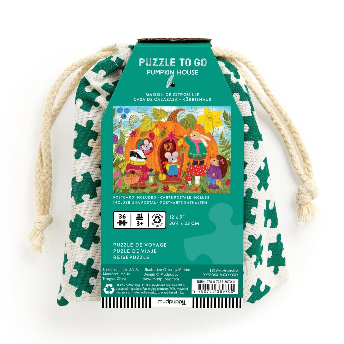 Pumpkin House 36 Piece Puzzle to Go