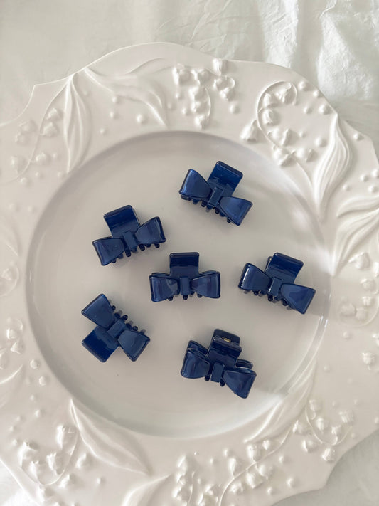 Mini Bowtie Hair Claws - Set of 2