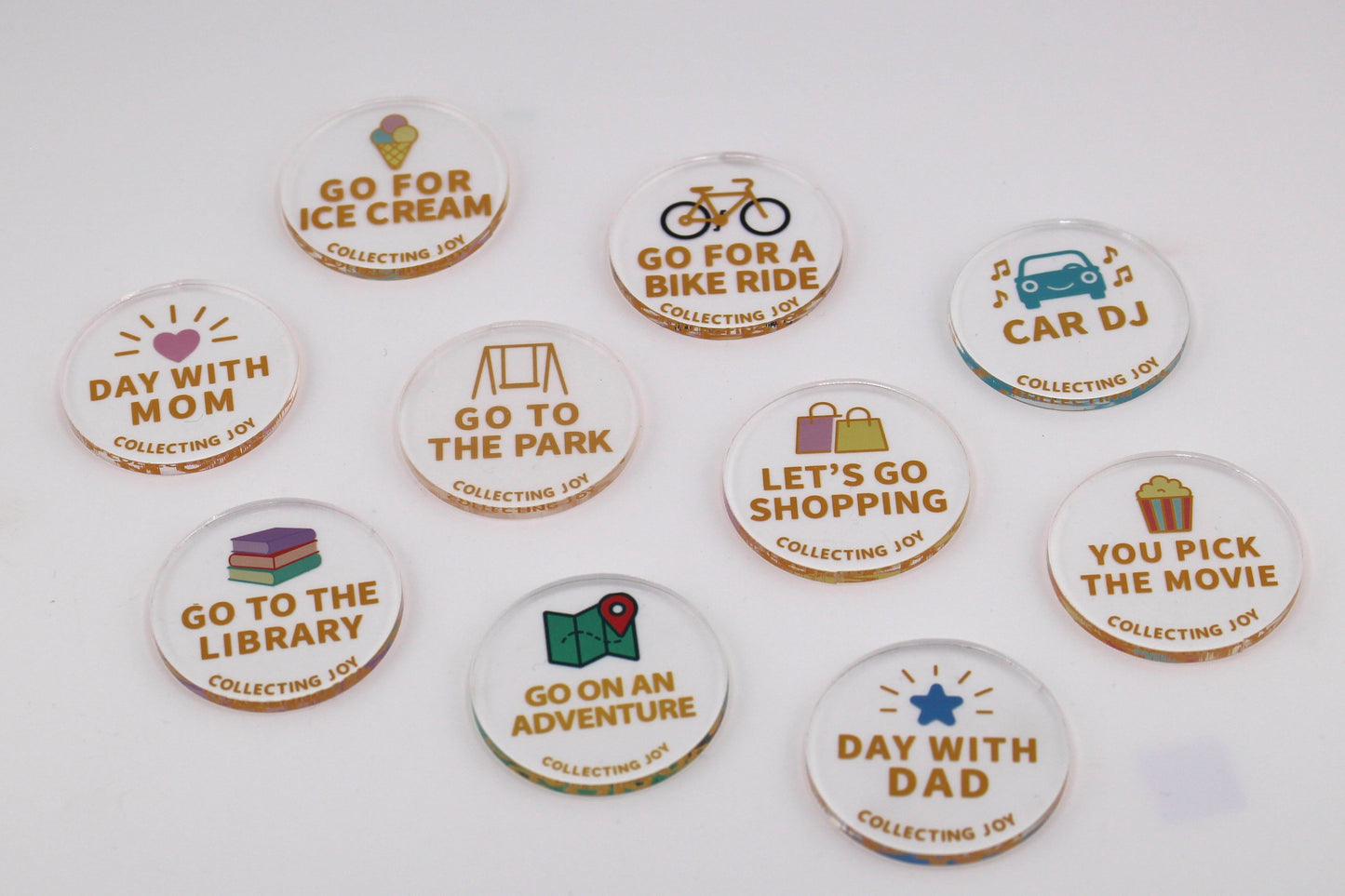 Activity Reward Tokens  Set of 10 + 1 Treasure Box Token Freebie