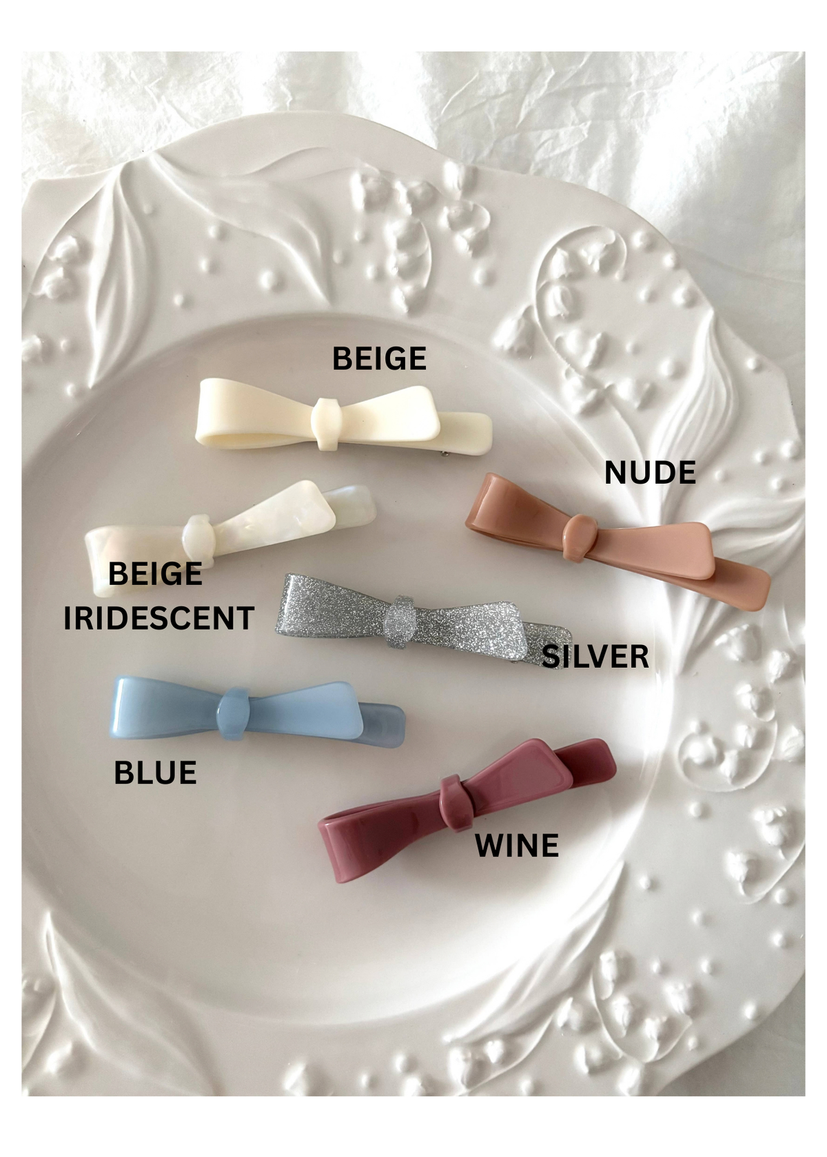 Bow Shape Hair Clips