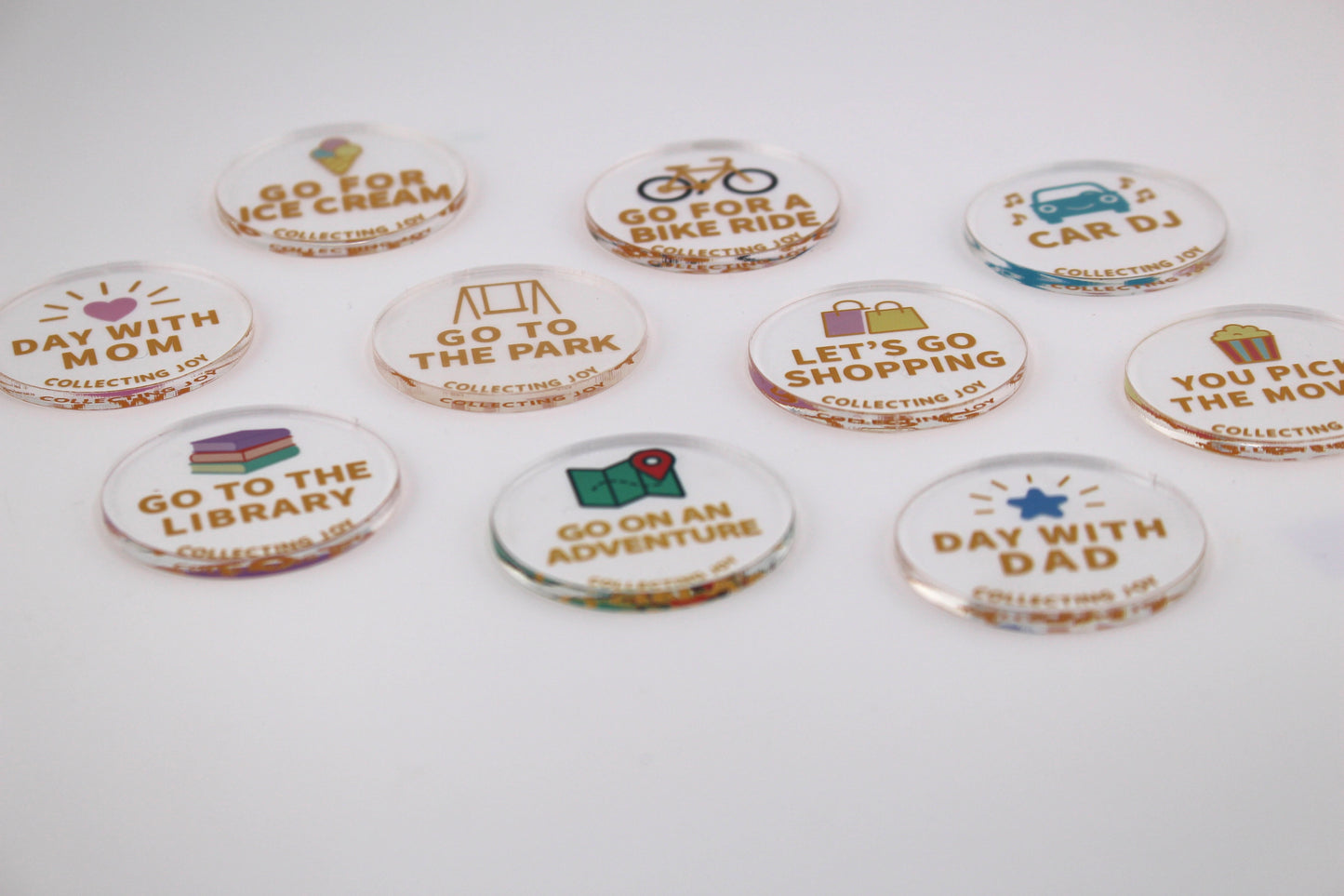 Activity Reward Tokens  Set of 10 + 1 Treasure Box Token Freebie