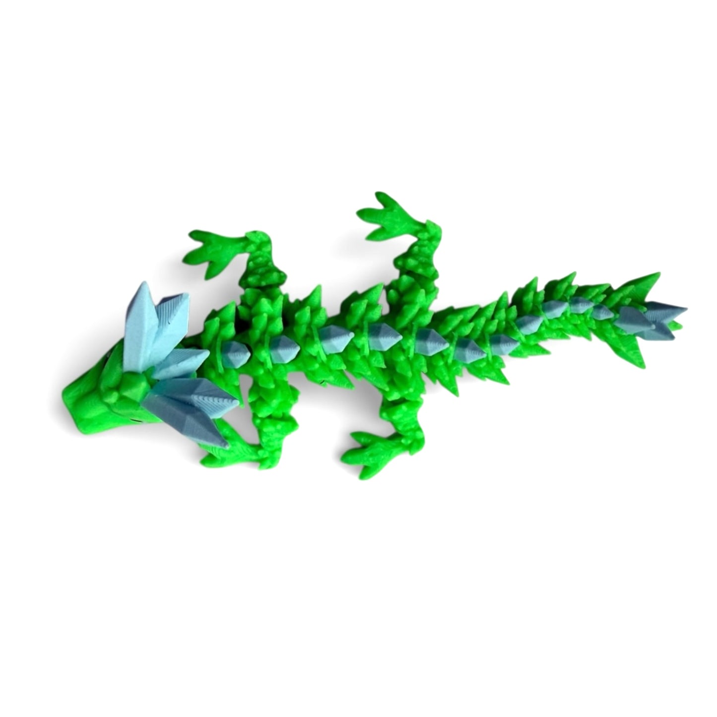 3D Printed Dragons - 5” Bright Green