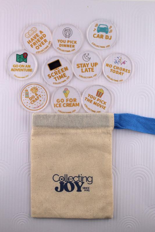 Elementary Reward Token Variety Set  - 10 pieces + 1 Treasure Box Token Freebie