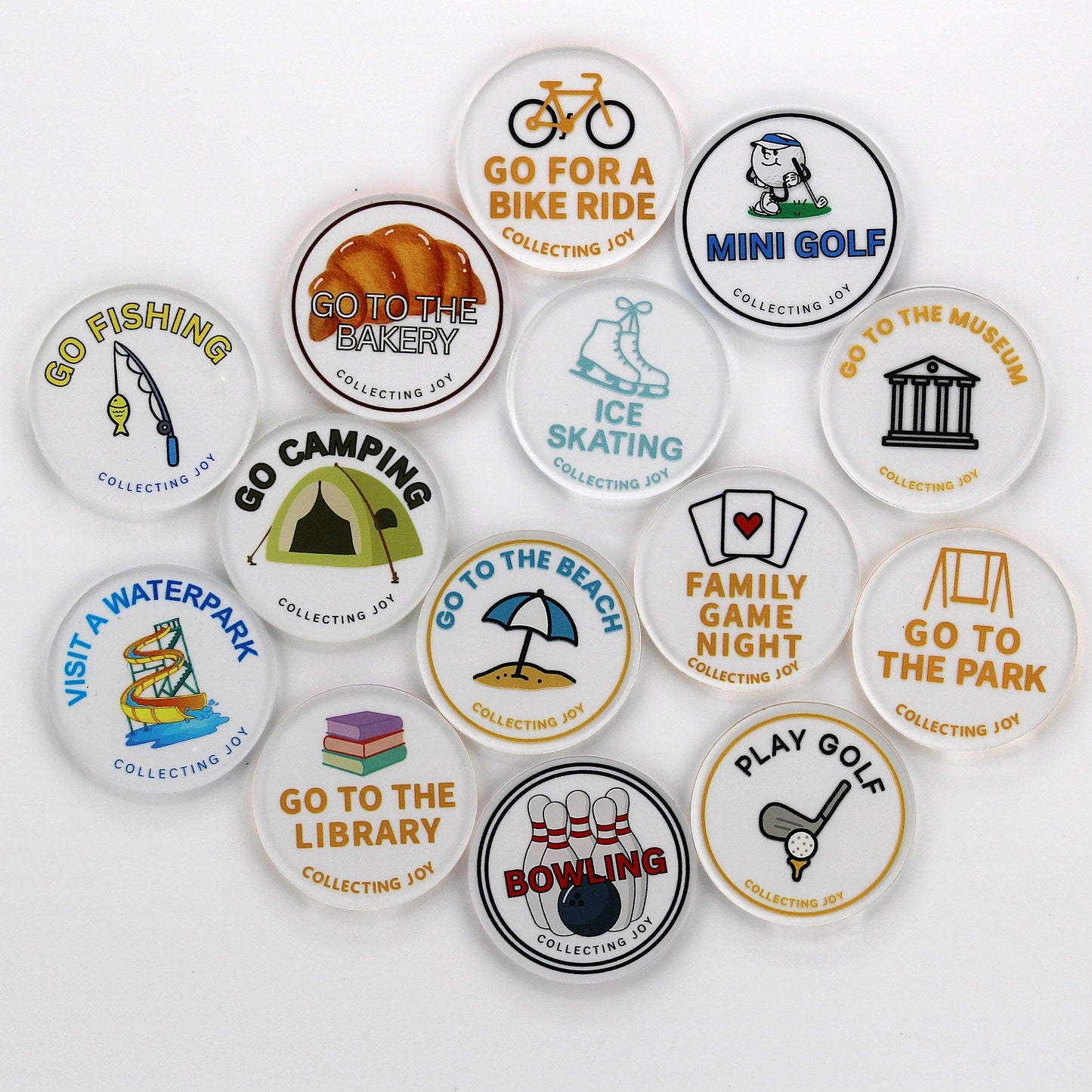 Summer Activity Set of 14 Reward Tokens