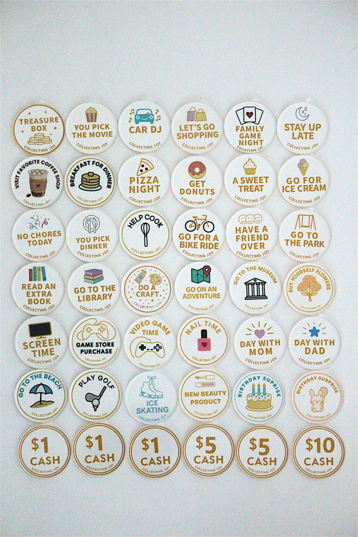 Reward Tokens - The MEGA Set (42 pieces)