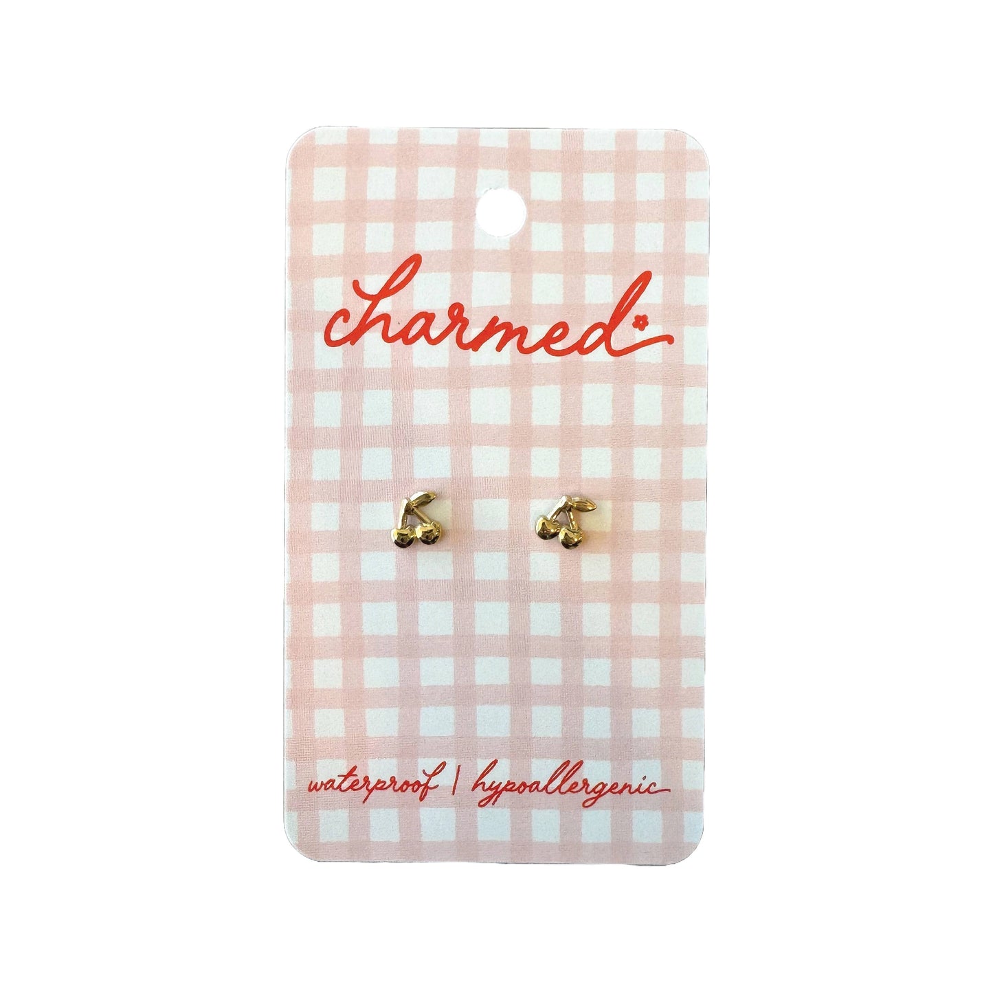 Gold Cherry | Hypoallergenic & Screw-back