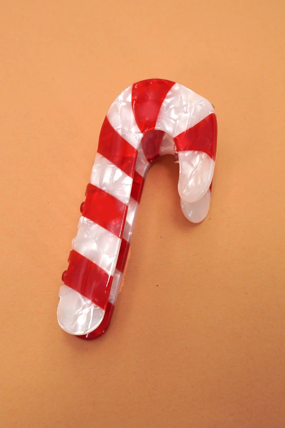 CANDY CANE HAIR CLIP
