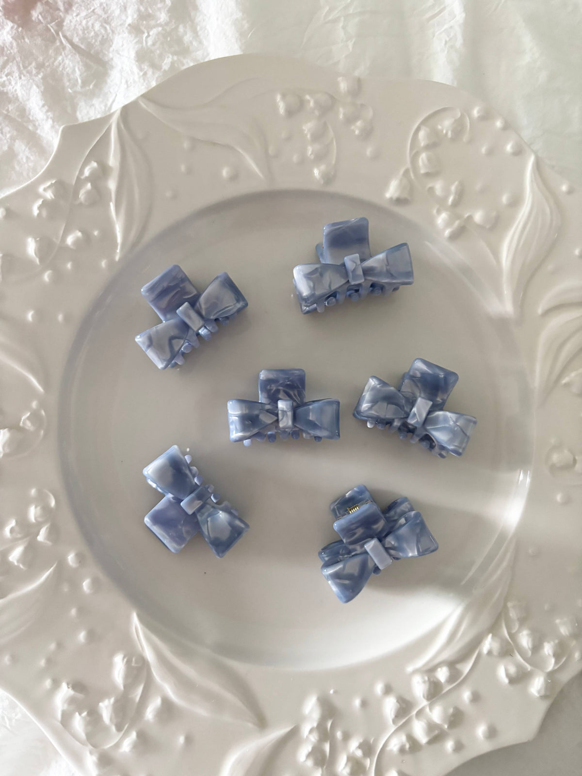 Mini Bowtie Hair Claws - Set of 2
