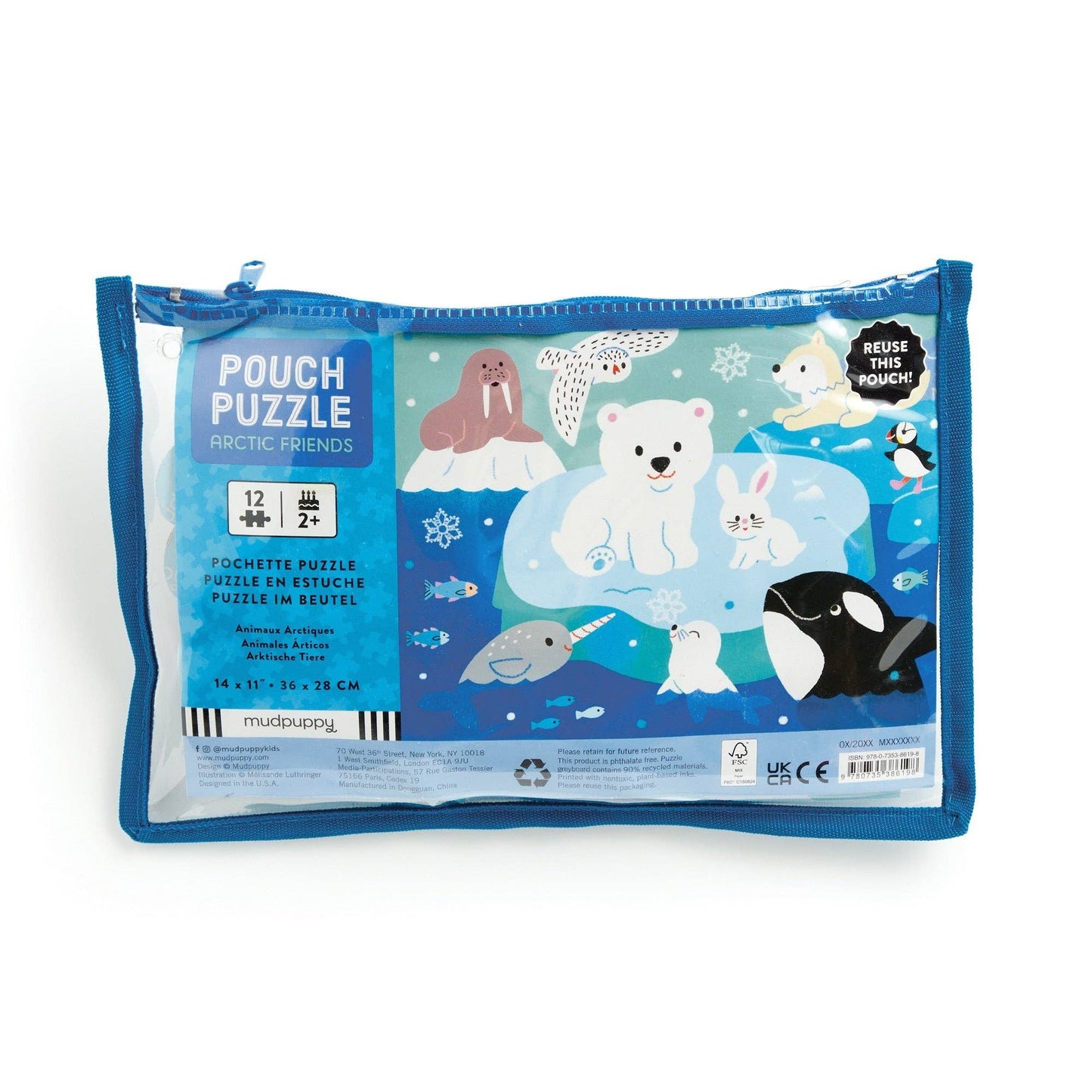 Arctic Friends 12-Piece Pouch Puzzle