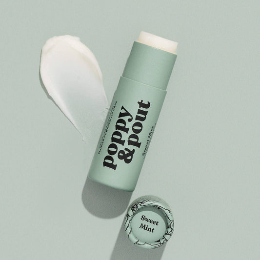 Poppy & Pout All Natural Lip Balm: Sweet Mint