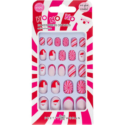 Kids Holiday Press On Nails - Ho Ho