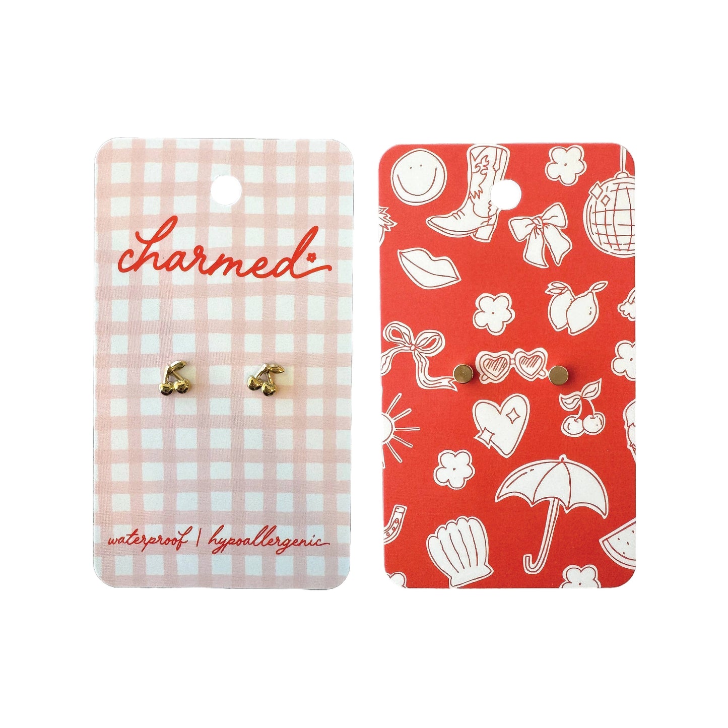 Gold Cherry | Hypoallergenic & Screw-back