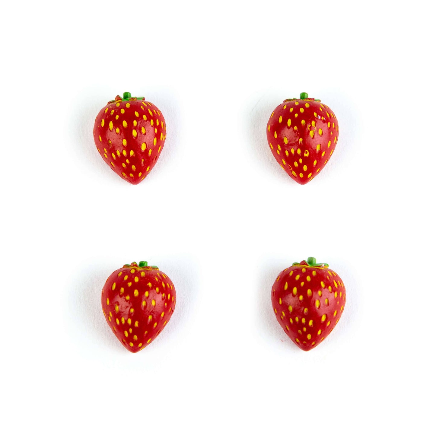 Strawberry Magnets with Iconic Packaging: Set of 4