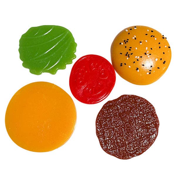 Taba Squishies® Peelables Deluxe Premium Silicone Fidget Toy (1pc) Hamburger