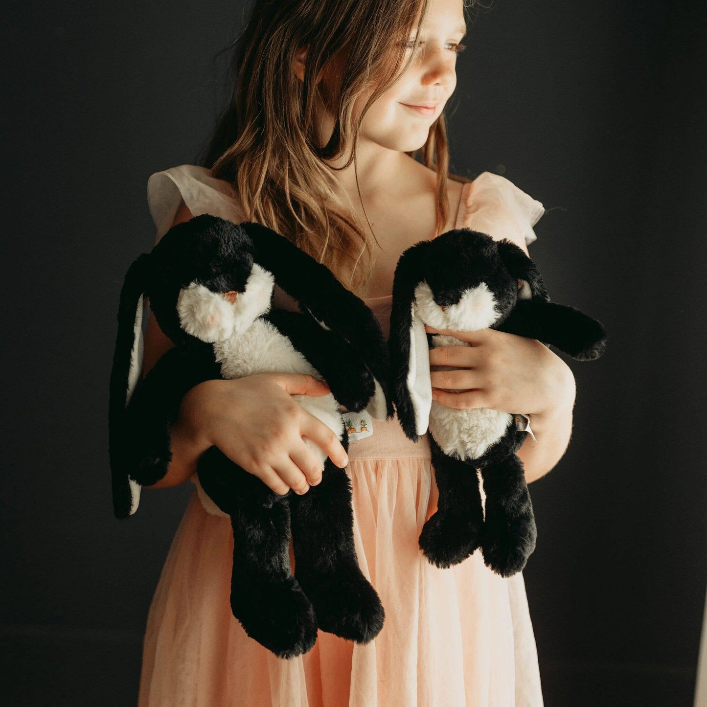 Wee 10" Floppy Nibble Bunny - Black