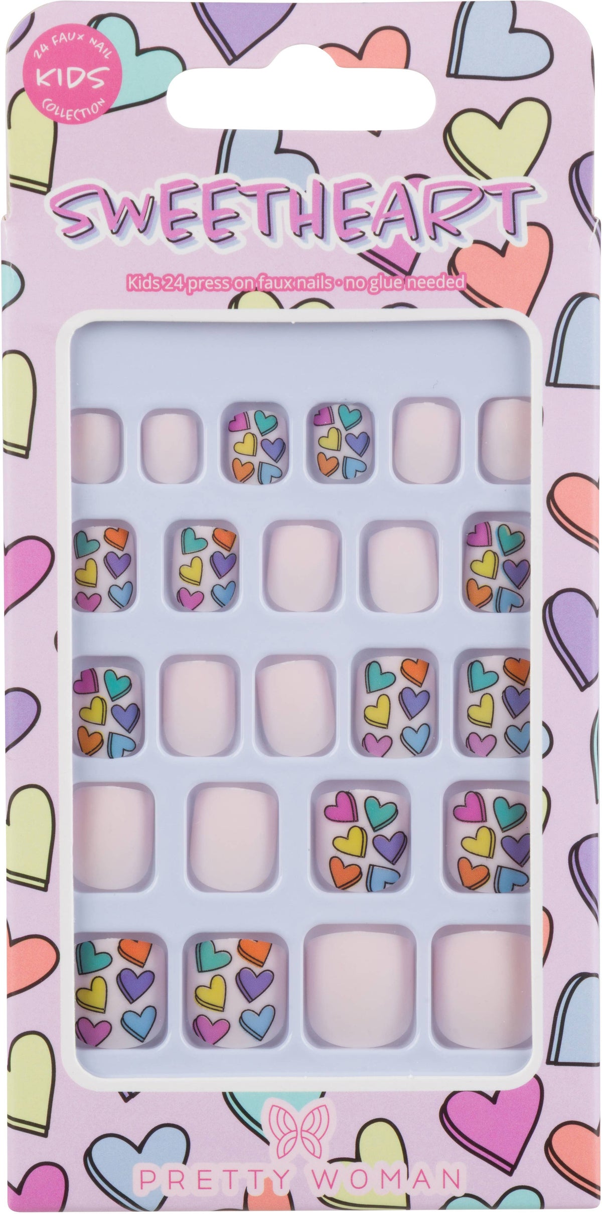 Kids Self Adhesive Nails - Sweetheart