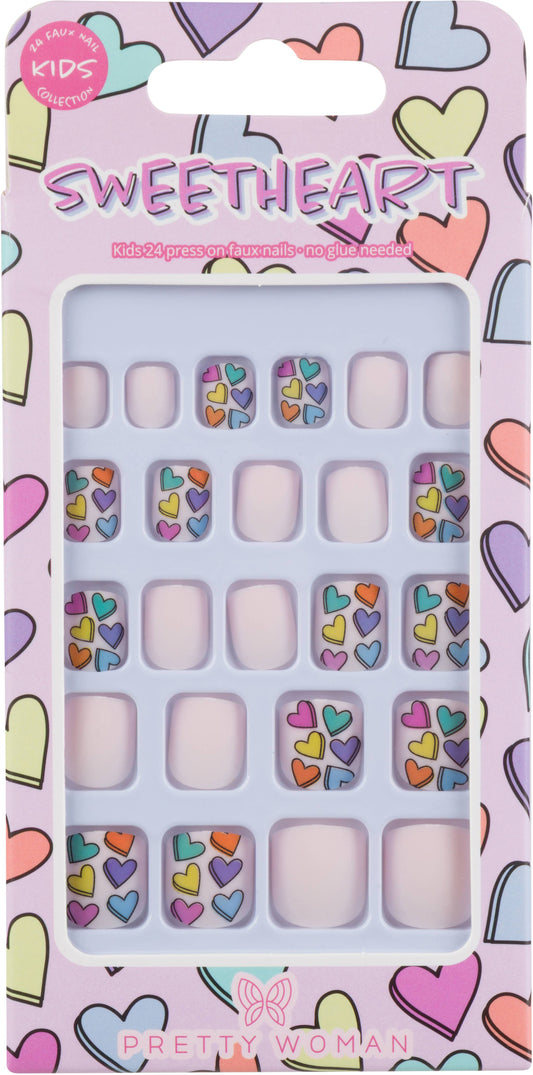 Kids Self Adhesive Nails - Sweetheart