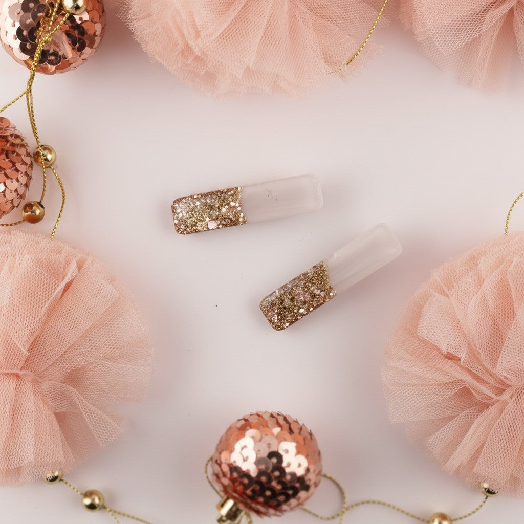Glitter Resin Hair Clip
