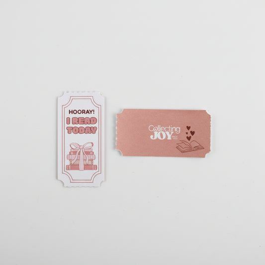 "Hooray - I Read Today!" Behavior Reward Tickets - Pink