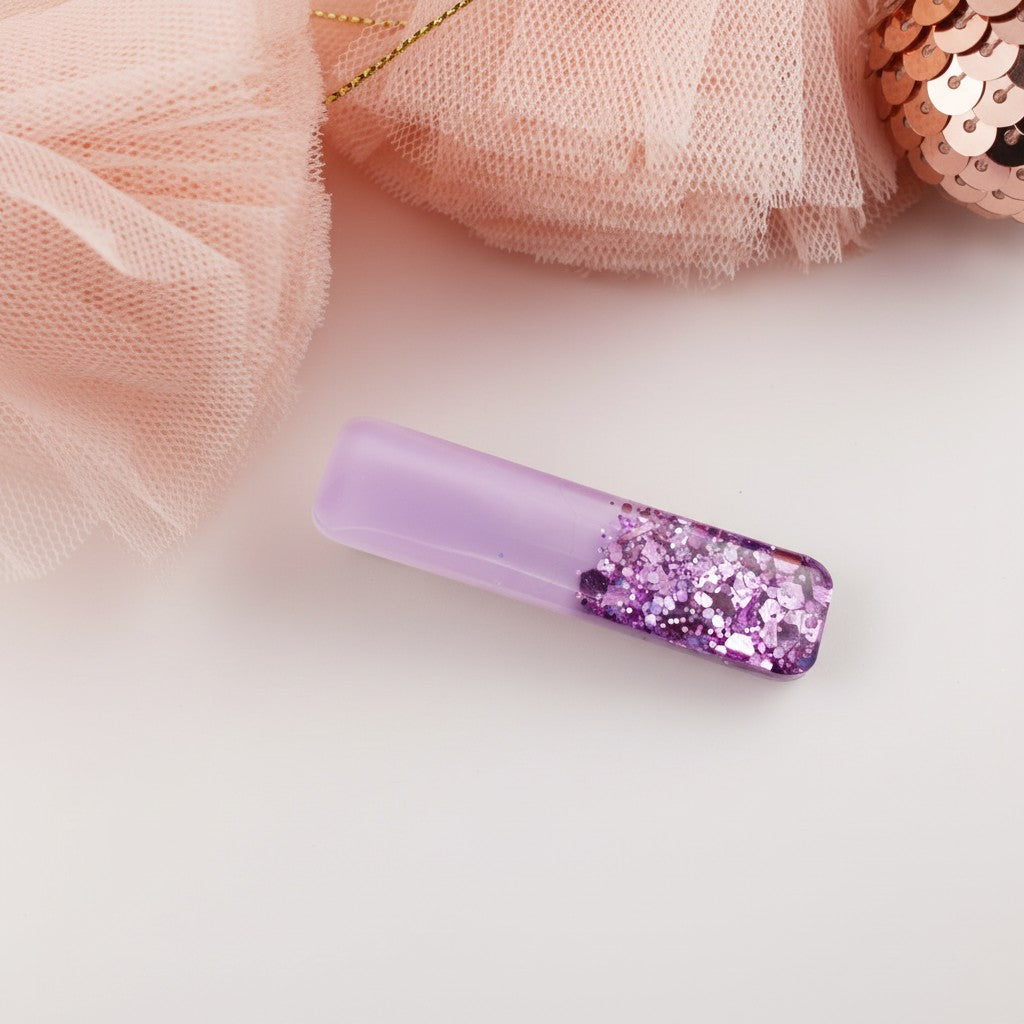 Glitter Resin Hair Clip
