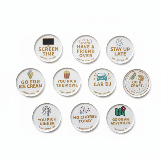 Elementary Reward Token Variety Set  - 10 pieces + 1 Treasure Box Token Freebie