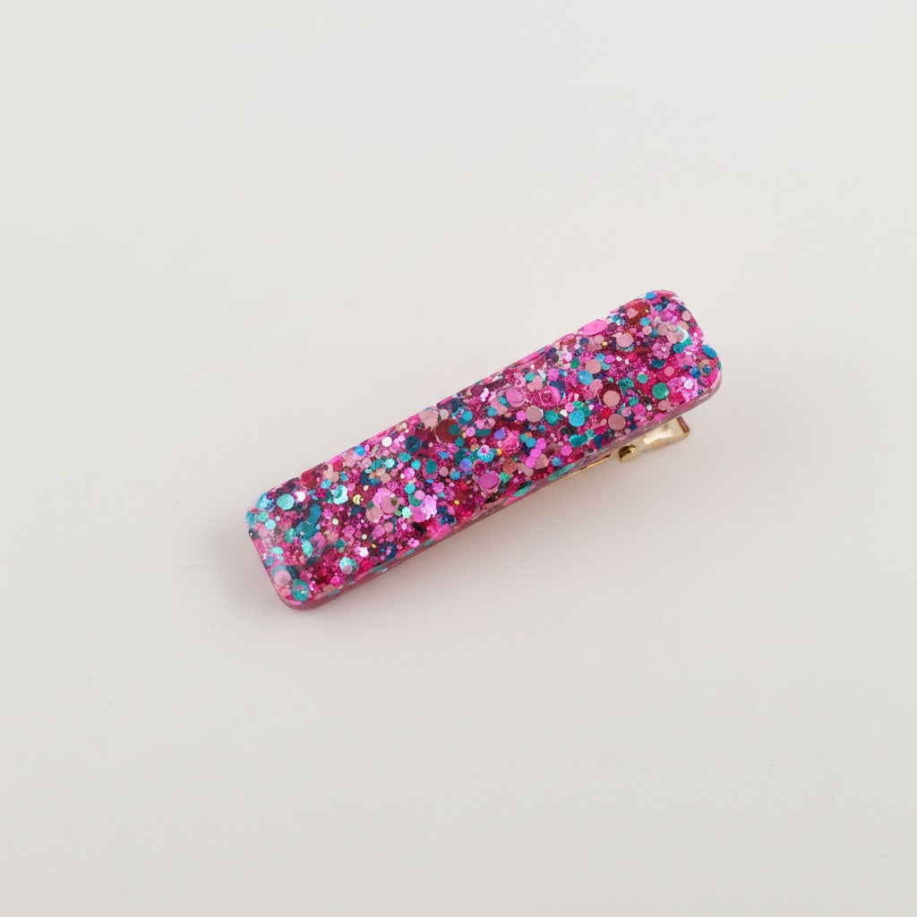Glitter Resin Hair Clip