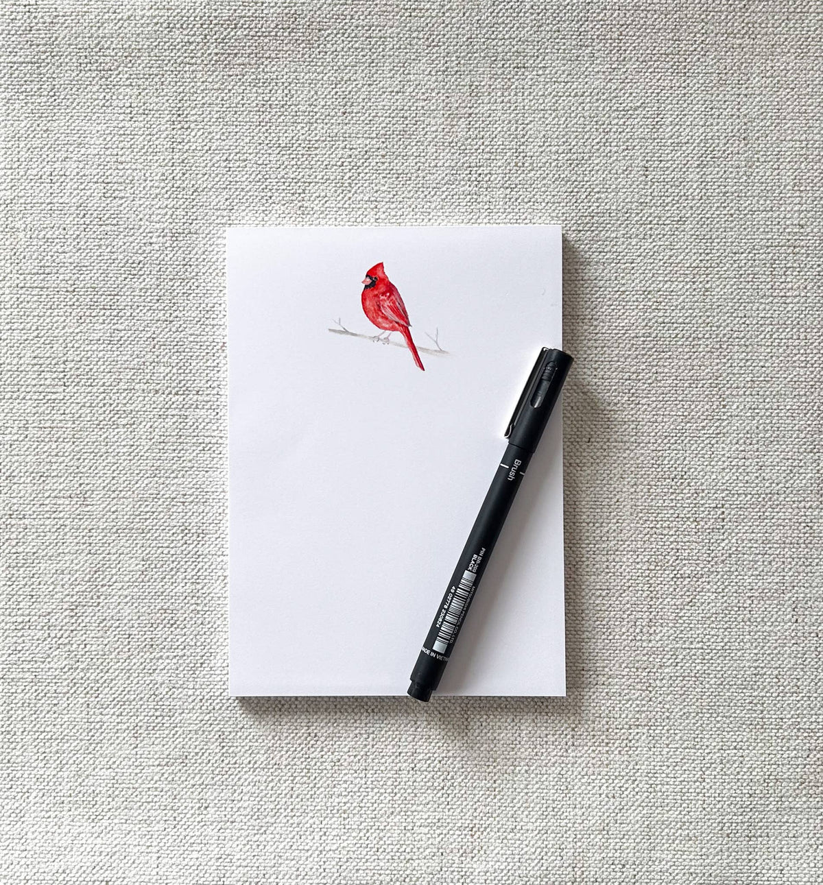 Winter Cardinal Notepad