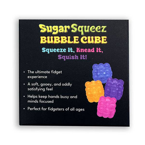 SugarSqueez Squishies® Bubble Cube Maltose Fidget Stress Ball
