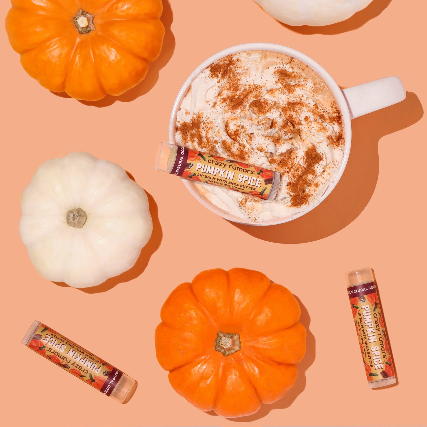 All Natural, Vegan Pumpkin Spice Lip Balm