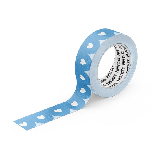 True Blue Love Washi