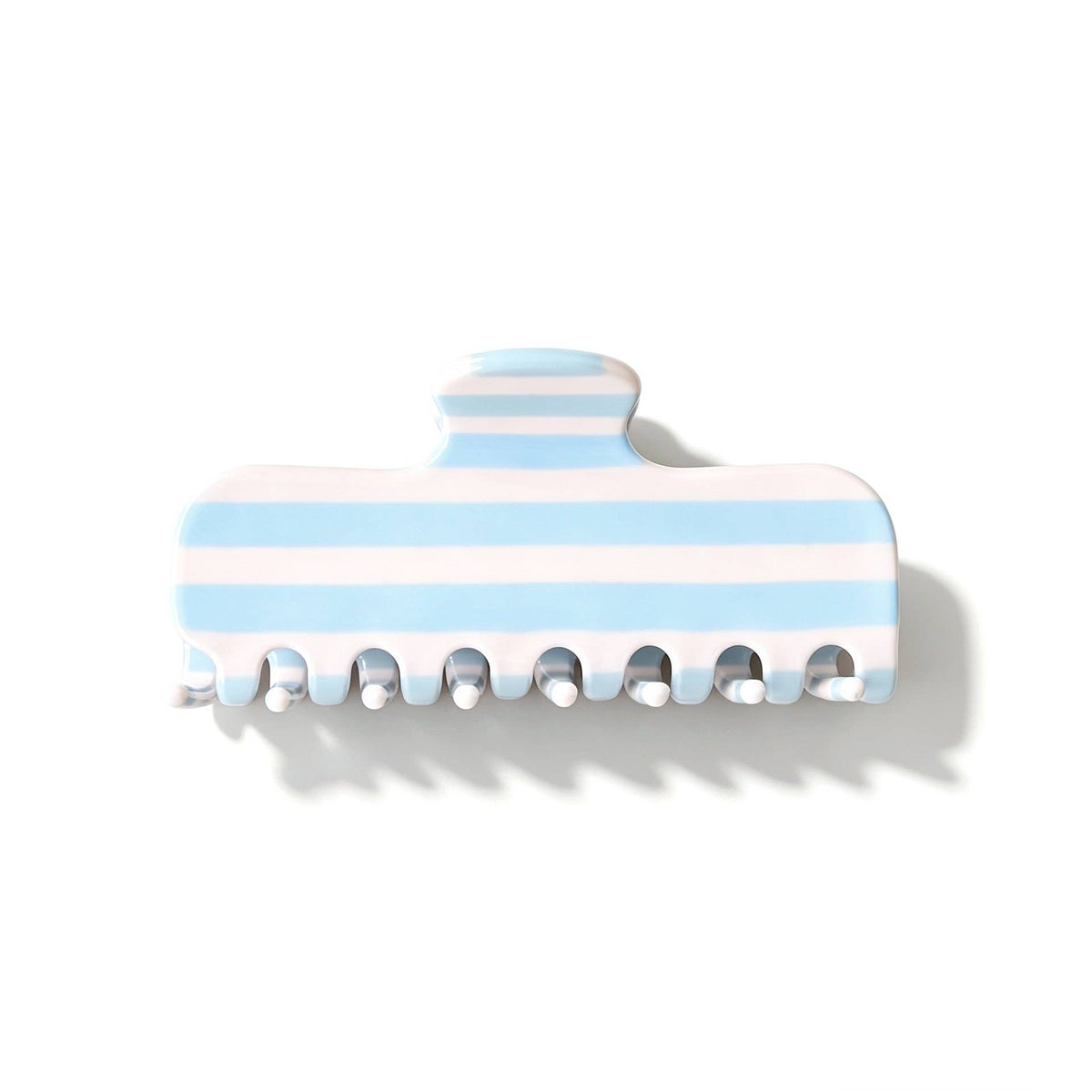 RETRO STRIPED RECTANGULAR HAIR CLAW CLIP