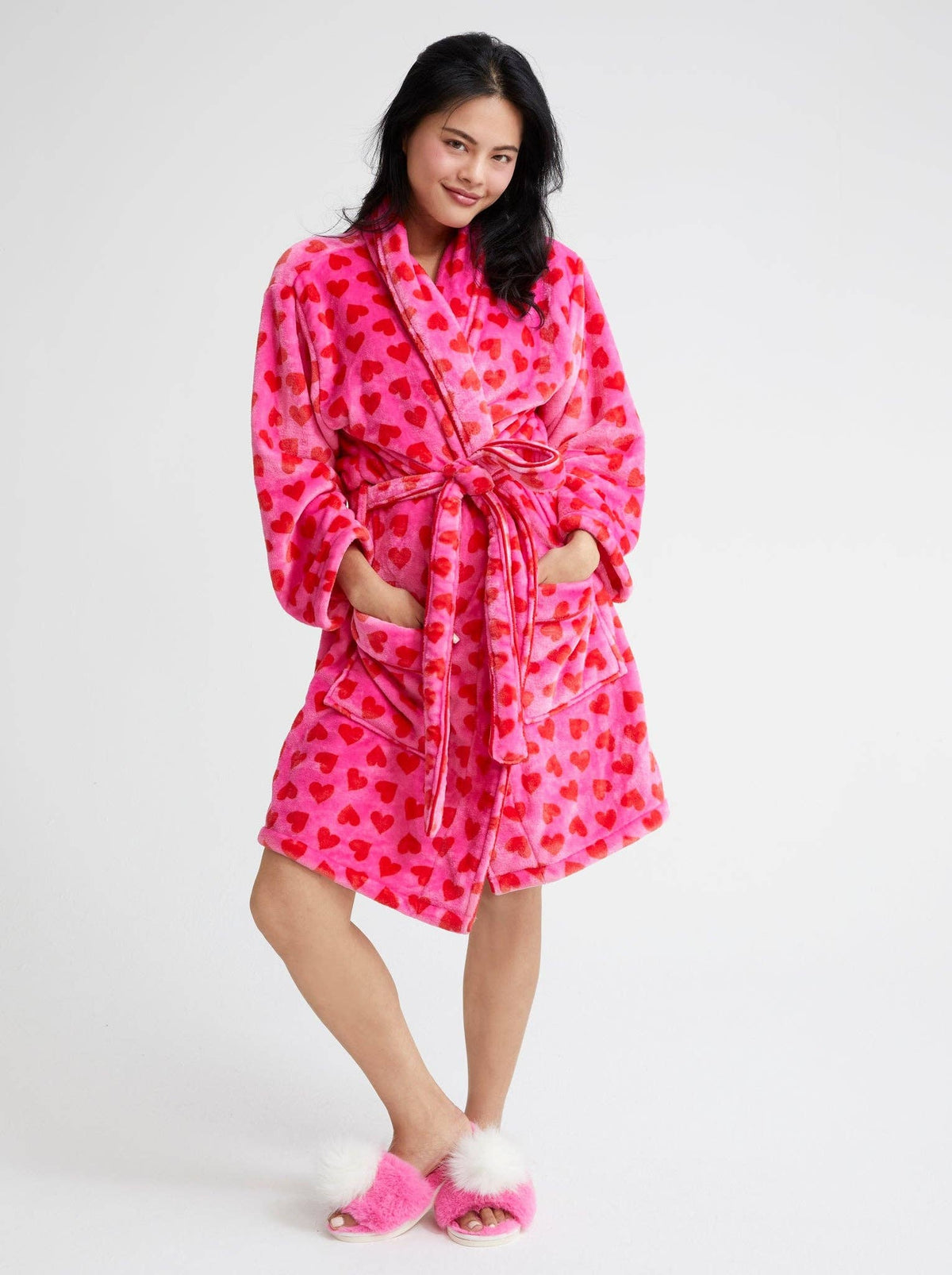 AMOR SLIPPERS, MAGENTA