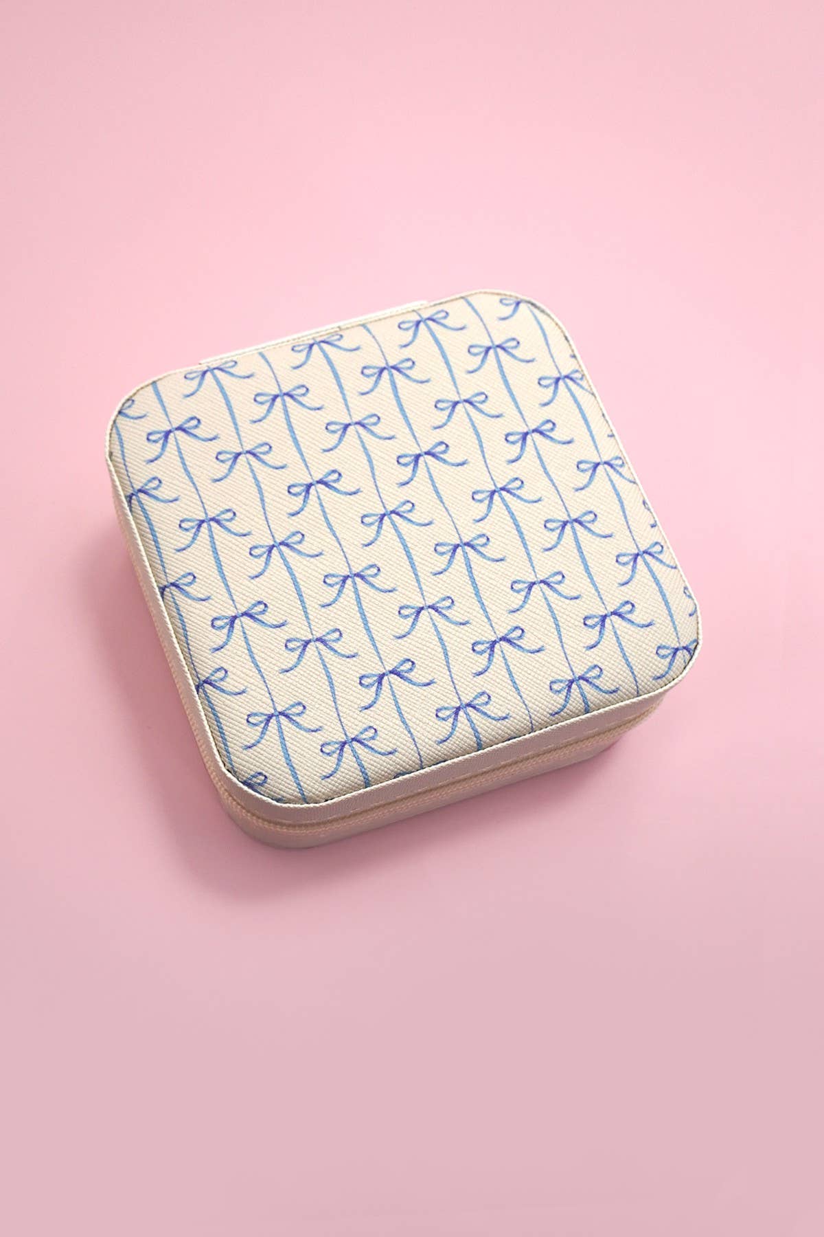 BOW JEWELRY ORGANIZER TRAVEL BOX CASE