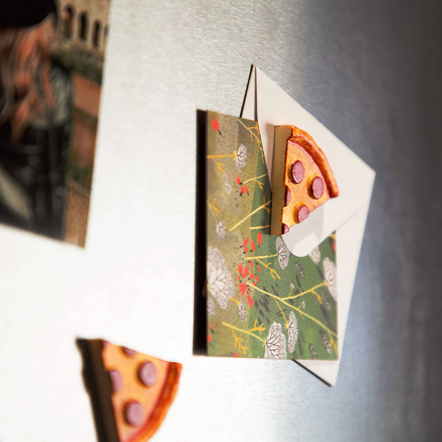 Pizza Magnets with Iconic Packaging: Set of 4