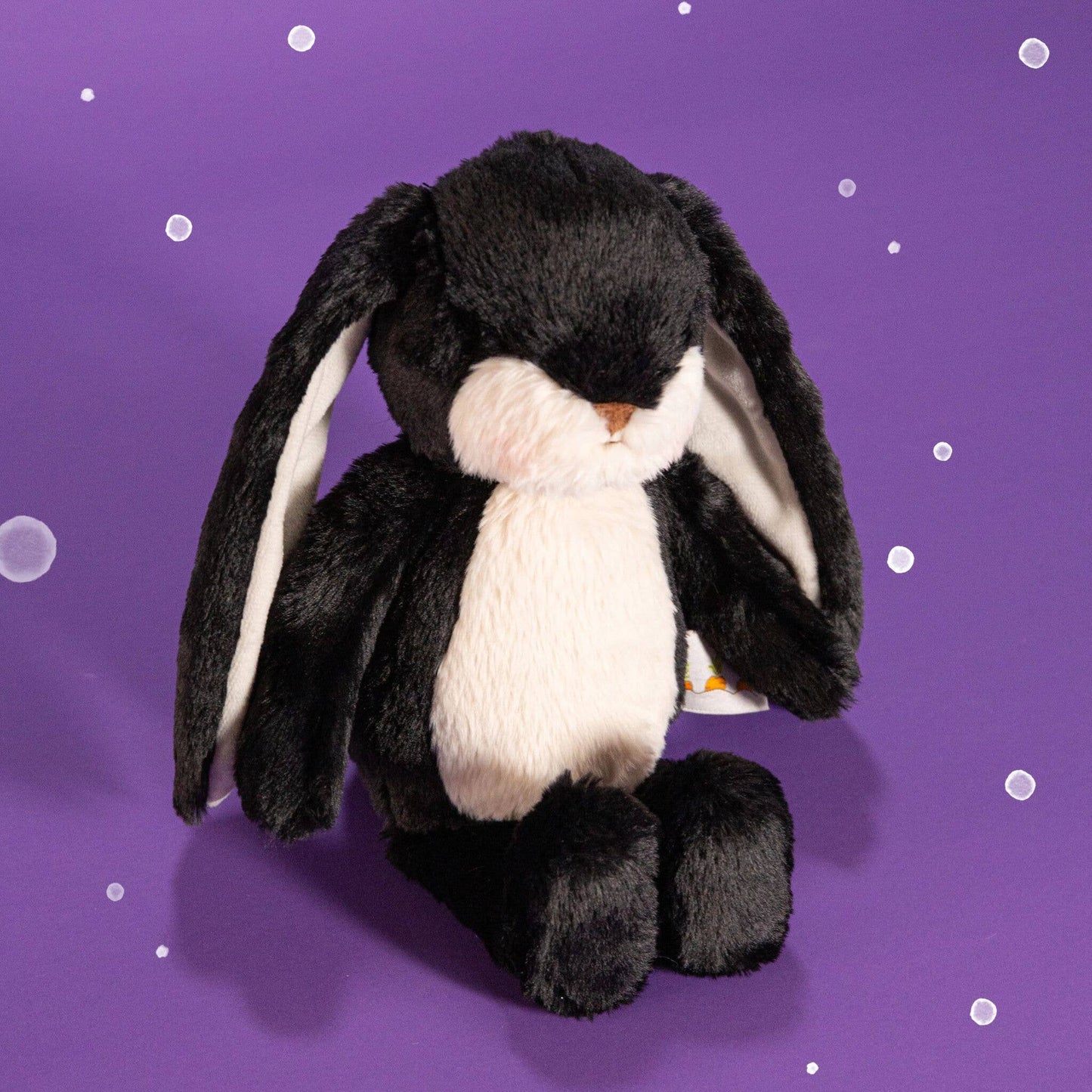 Wee 10" Floppy Nibble Bunny - Black