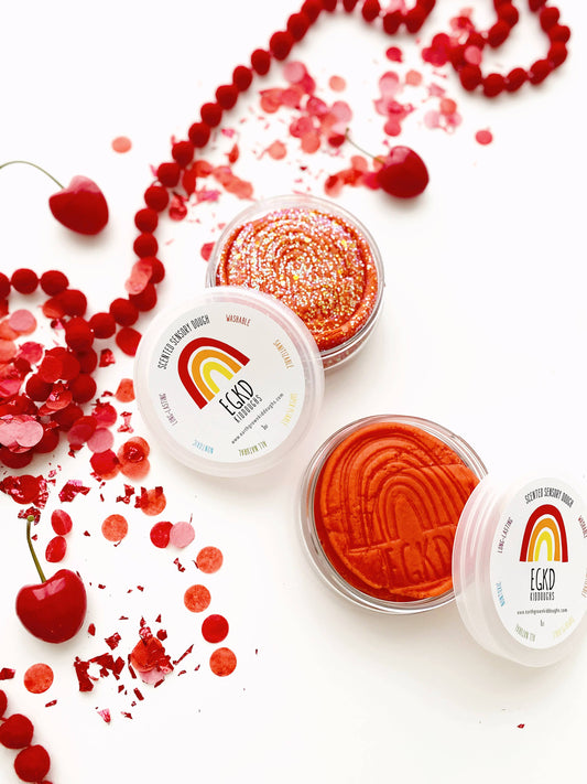 Red KidDough - 4 oz: Glitter