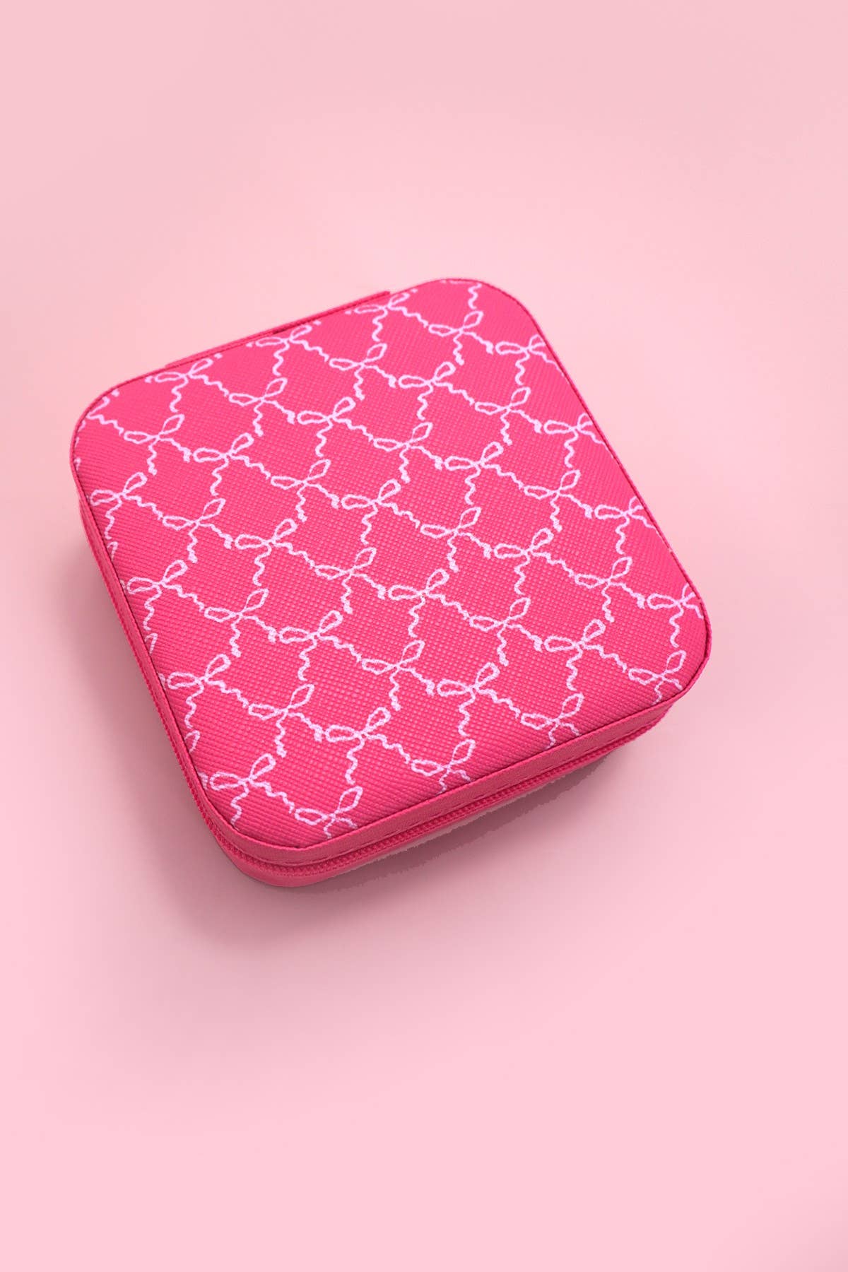 BOW JEWELRY ORGANIZER TRAVEL BOX CASE