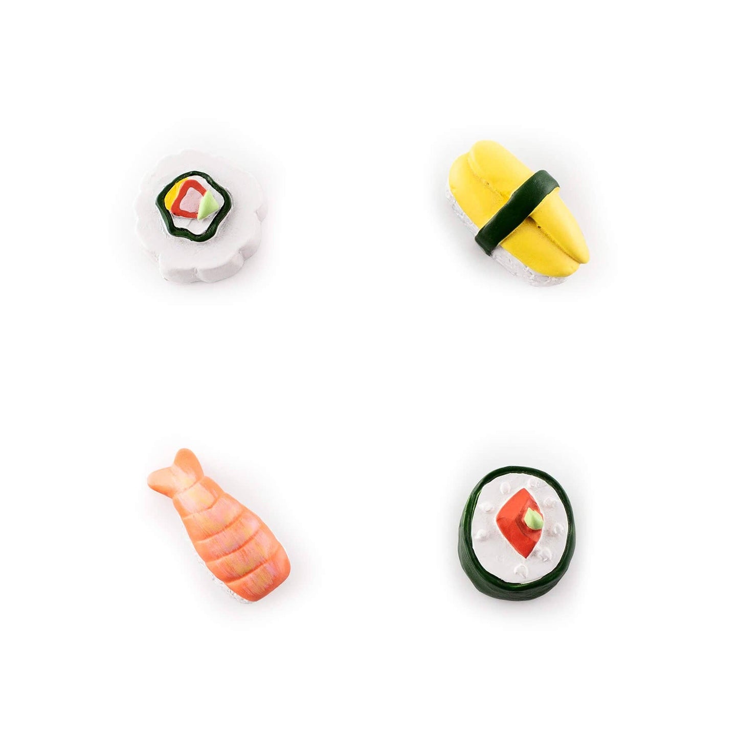 Sushi Magnets with Iconic Packaging: Set of 4