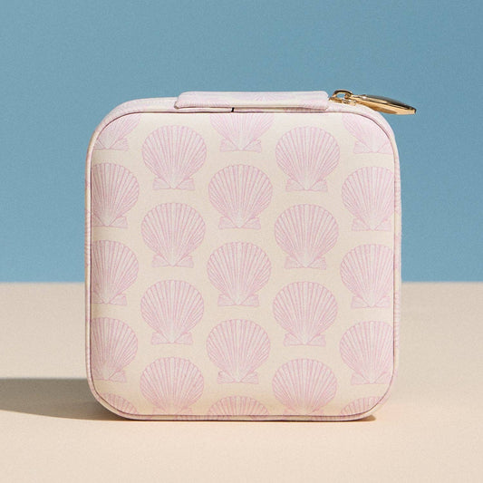 Pink Shell Travel Jewelry Box: PK / ONE